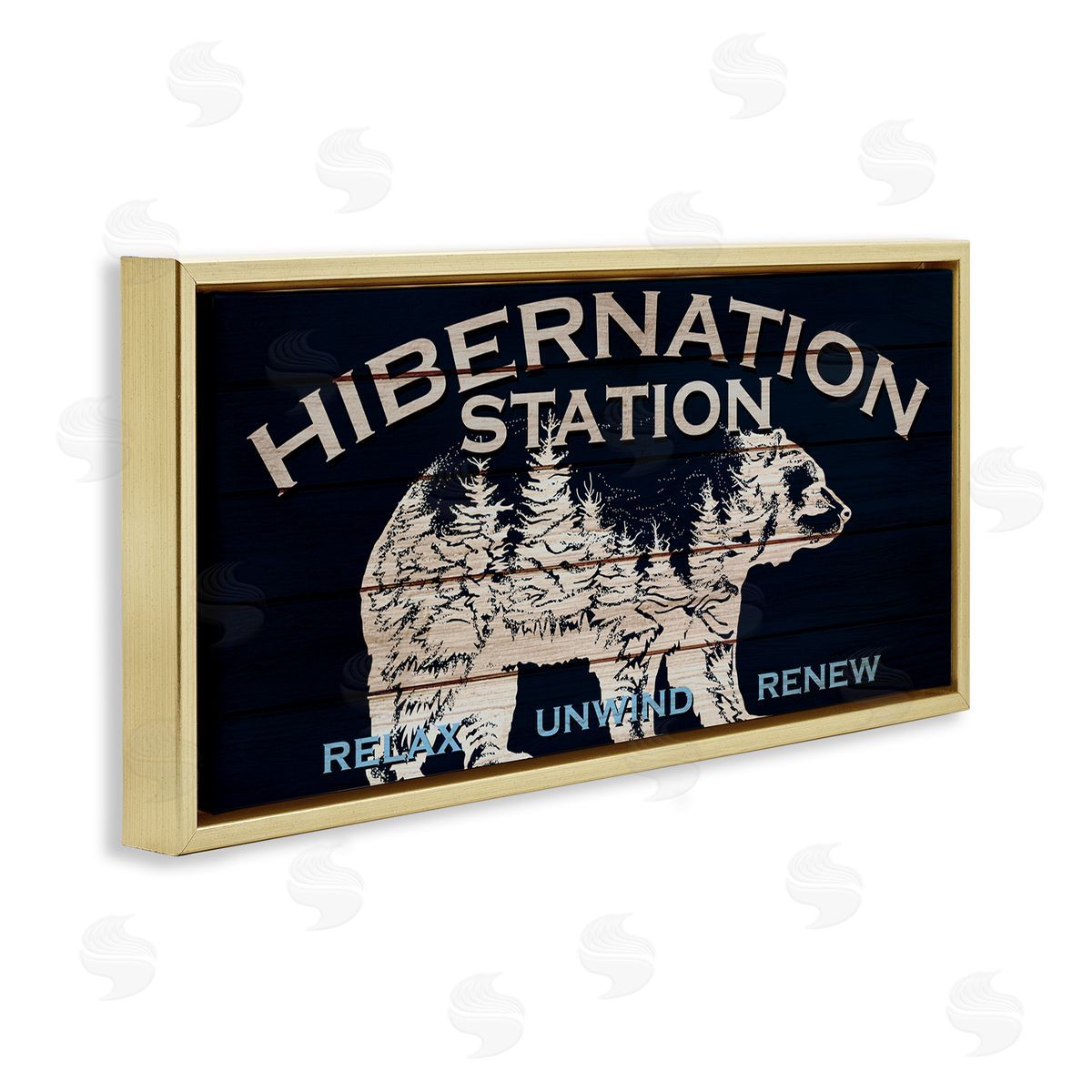 Kim Allen Hibernation Station Sign Wilderness Bear Trees Silhouette