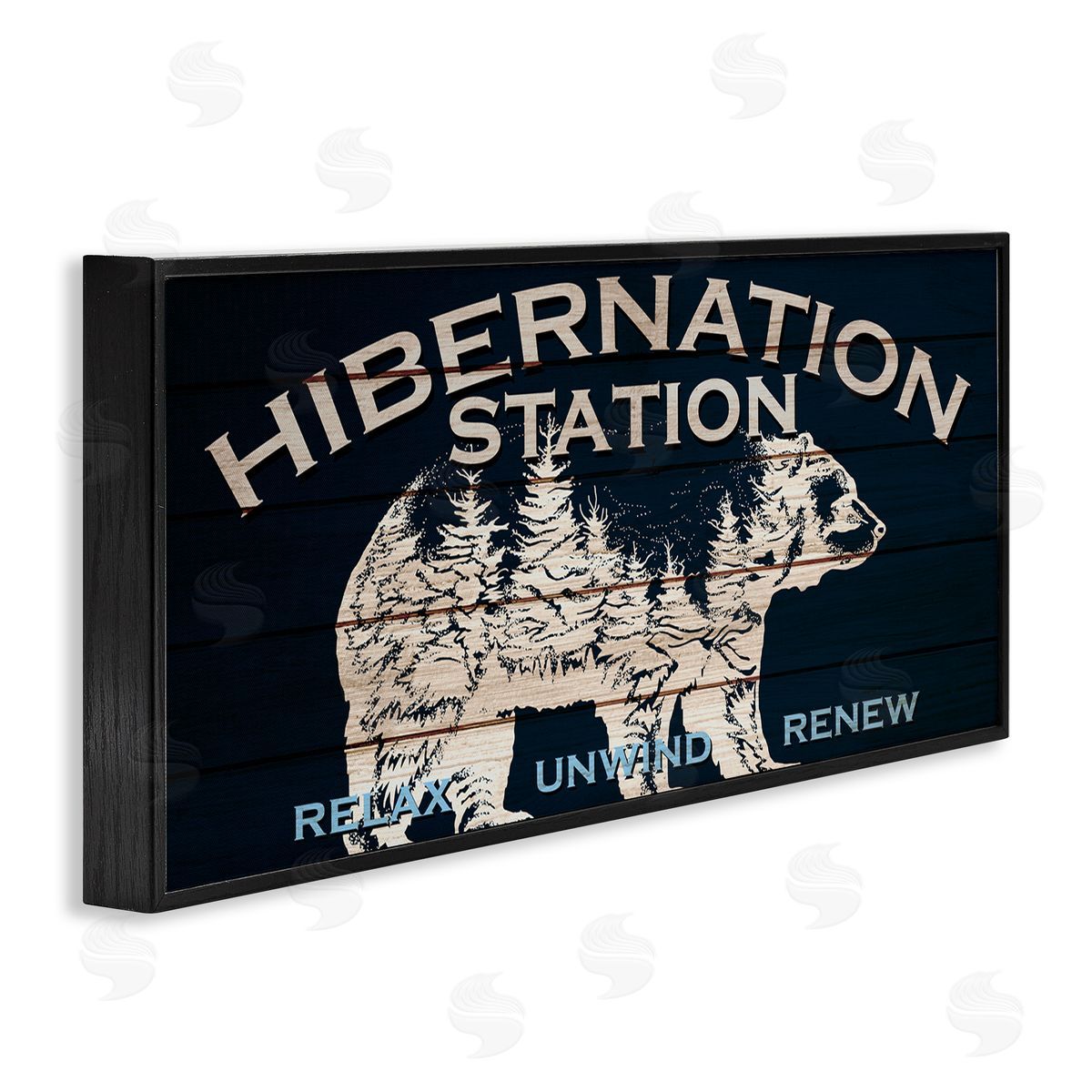 Kim Allen Hibernation Station Sign Wilderness Bear Trees Silhouette