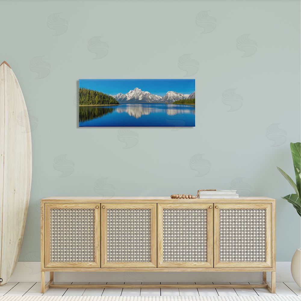 Daniel Sproul Snowcapped Mountains Clear Lake Reflection Panoramic Scenery