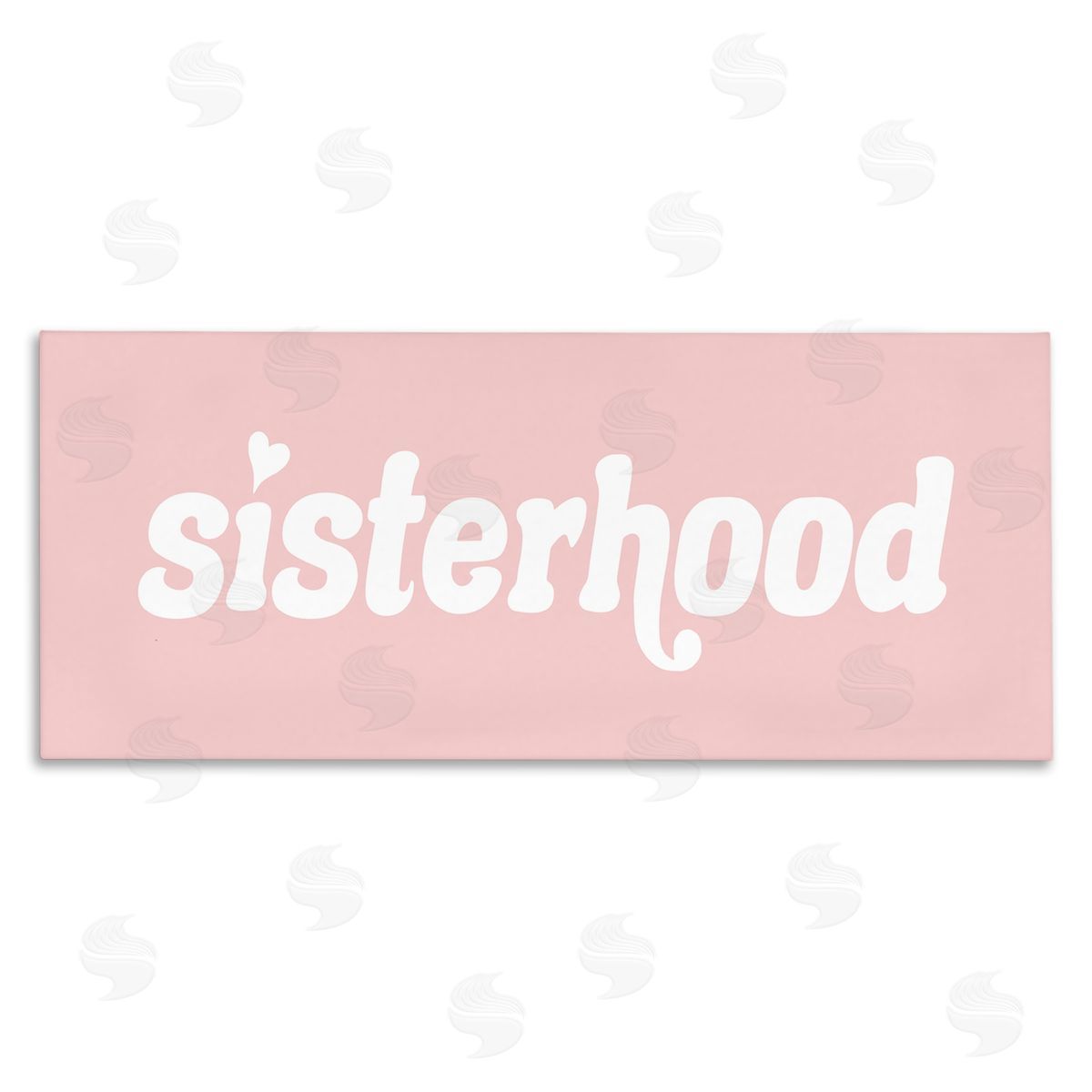 Stupell Studio Sisterhood Pink Typography Casual Girls Text Sign