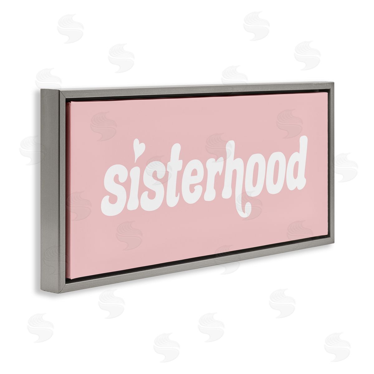 Stupell Studio Sisterhood Pink Typography Casual Girls Text Sign