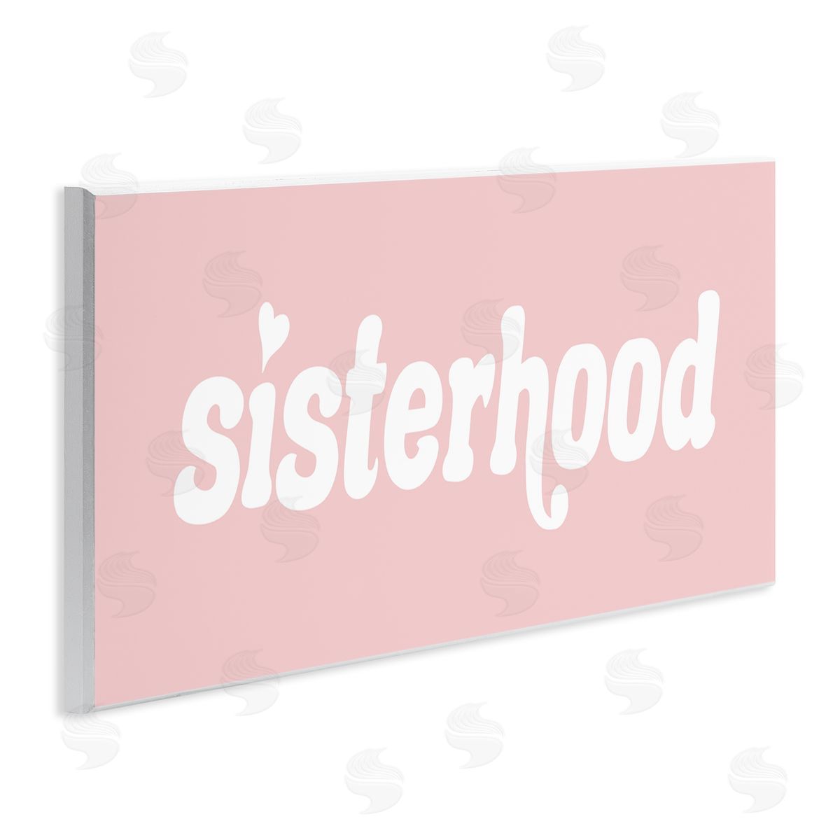 Stupell Studio Sisterhood Pink Typography Casual Girls Text Sign