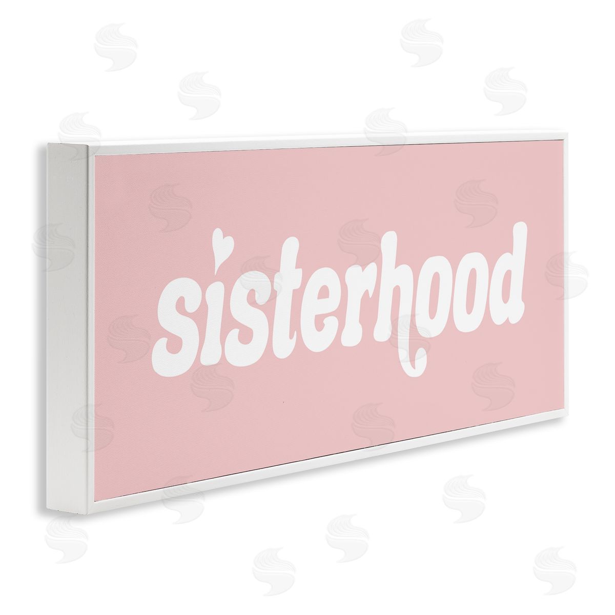 Stupell Studio Sisterhood Pink Typography Casual Girls Text Sign