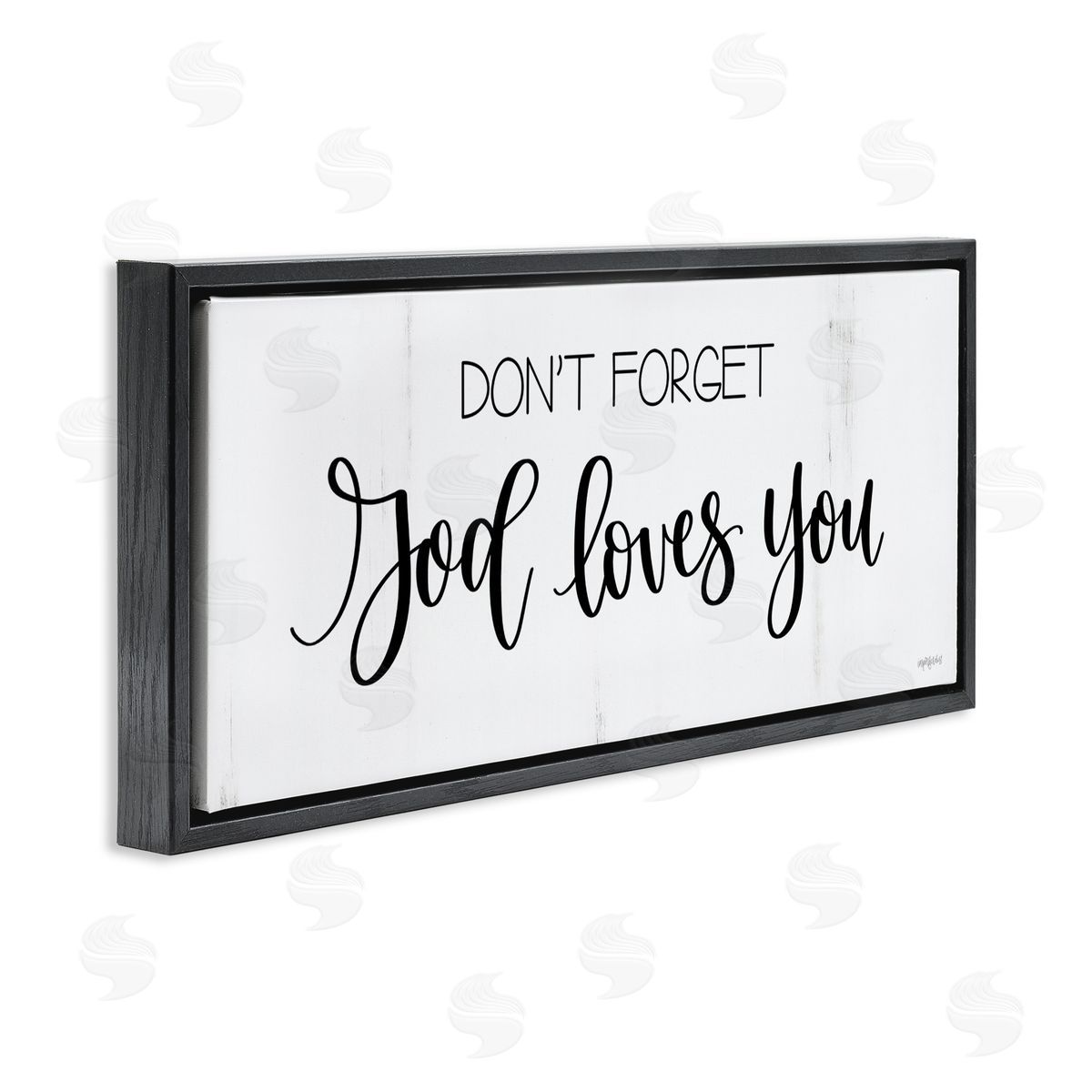 Imperfect Dust God Loves You Spiritual Calligraphy Script Phrase