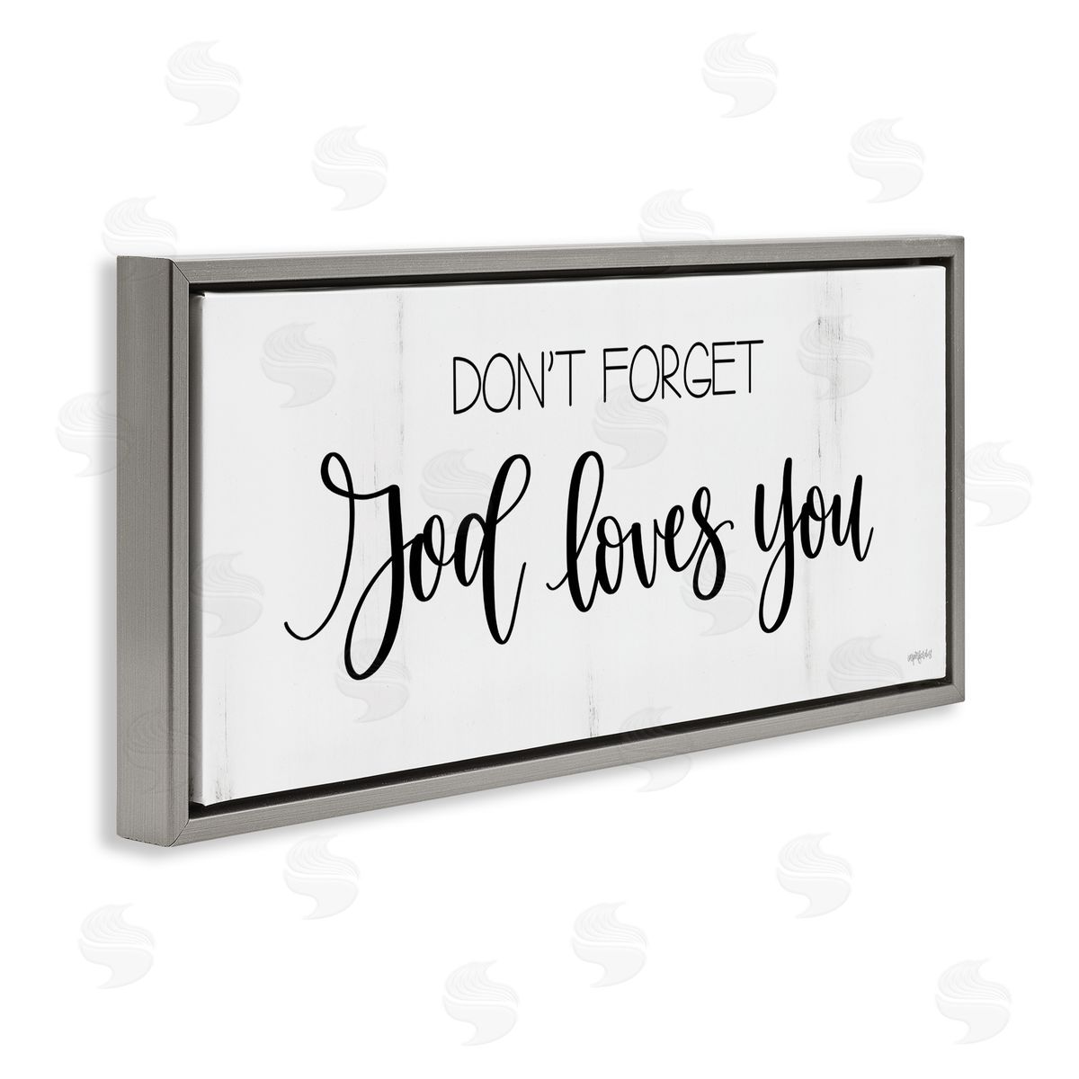 Imperfect Dust God Loves You Spiritual Calligraphy Script Phrase