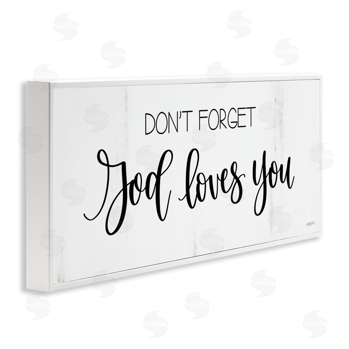 Imperfect Dust God Loves You Spiritual Calligraphy Script Phrase