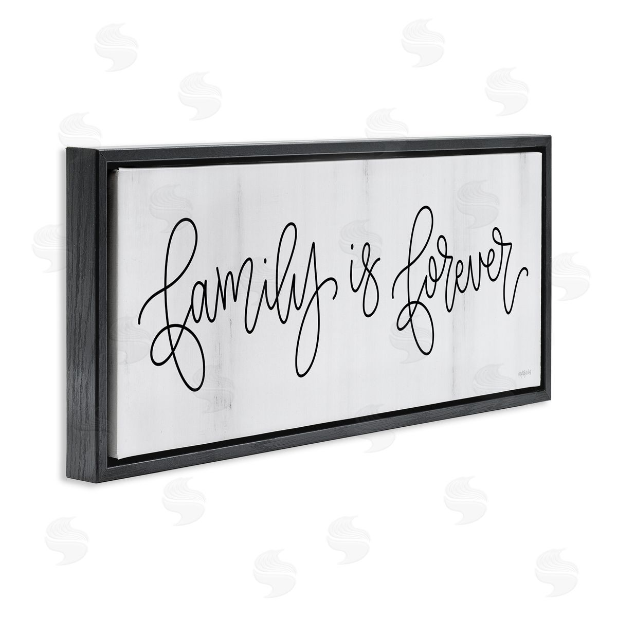 Imperfect Dust Family Is Forever Phrase Rustic Pattern Sign