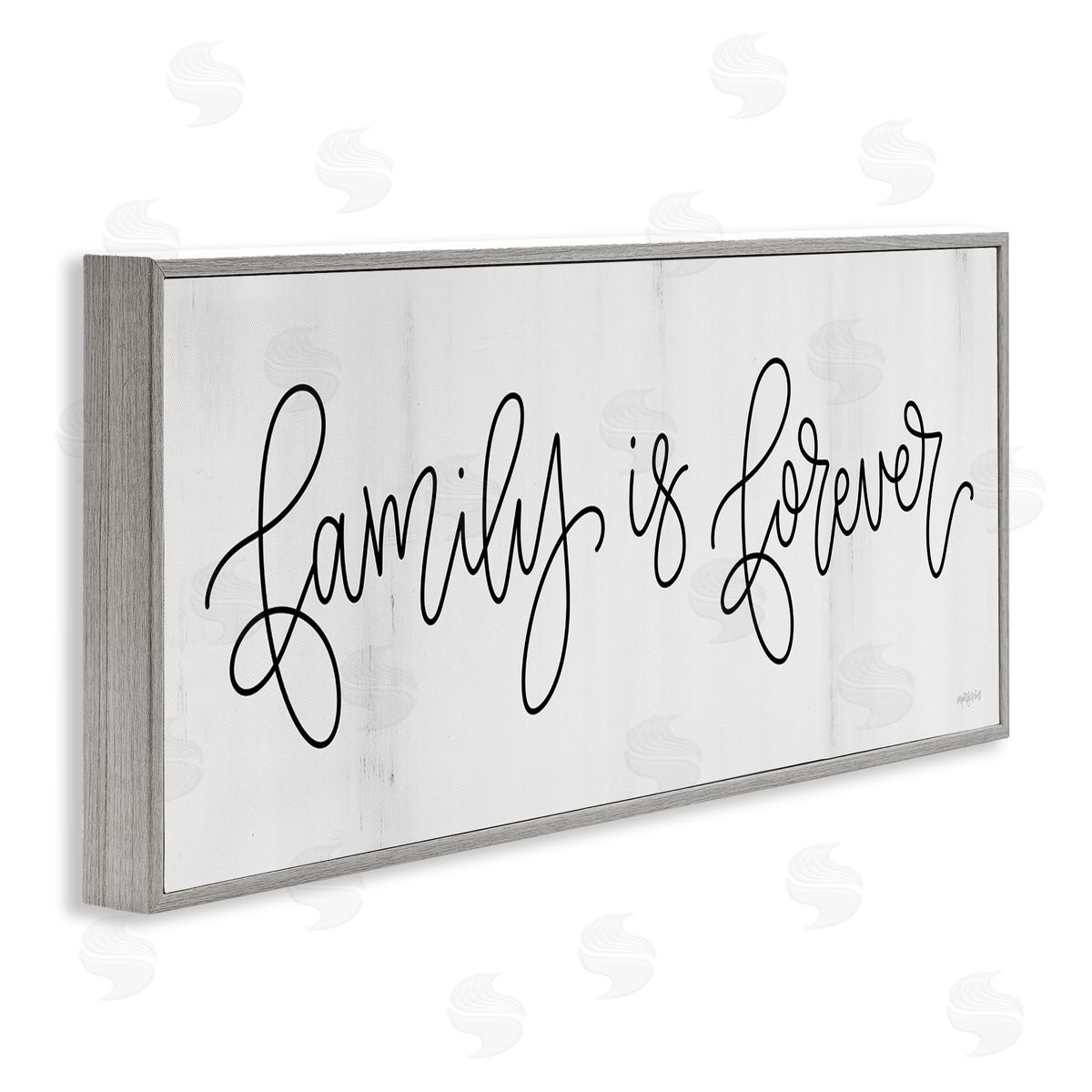 Imperfect Dust Family Is Forever Phrase Rustic Pattern Sign