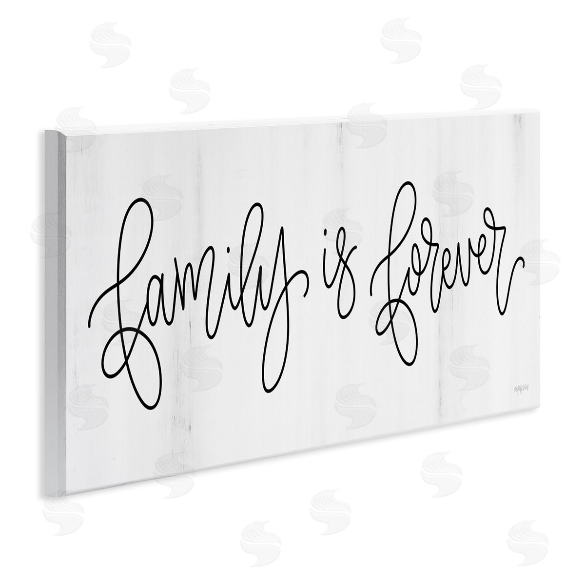 Imperfect Dust Family Is Forever Phrase Rustic Pattern Sign
