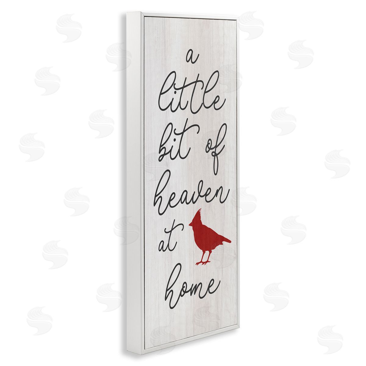 Stupell Studio Little Bit Of Heaven Calligraphy Red Cardinal Motif