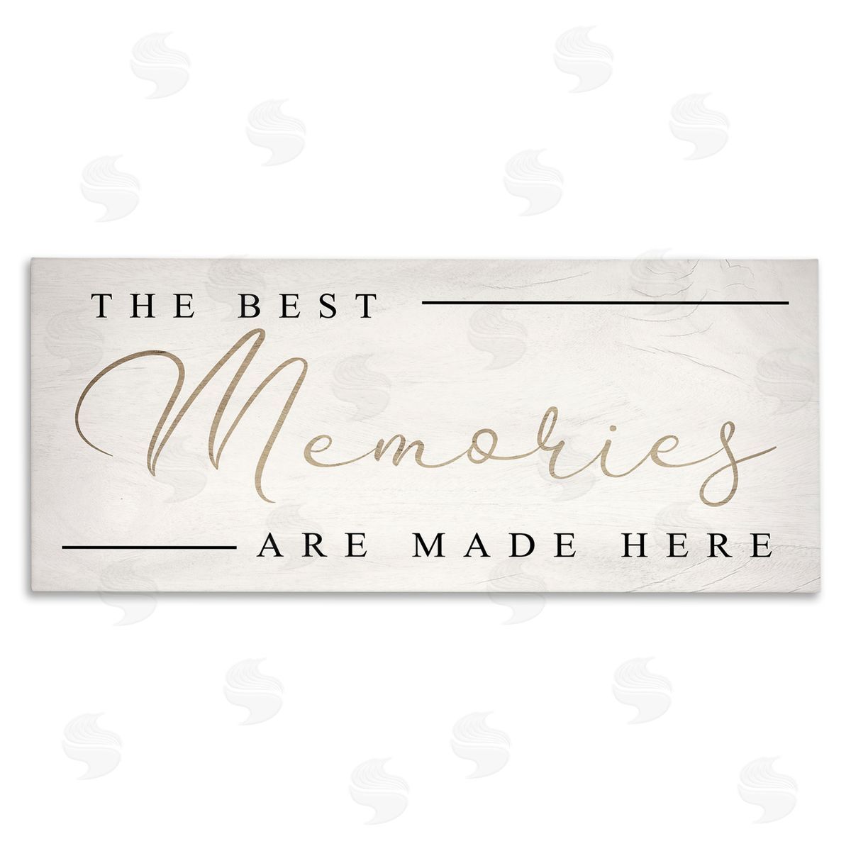 Stupell Studio Memories Phrase Touching Shabby Chic Glam Sign
