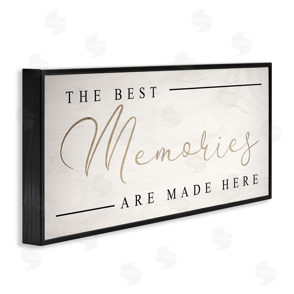 Stupell Studio Memories Phrase Touching Shabby Chic Glam Sign