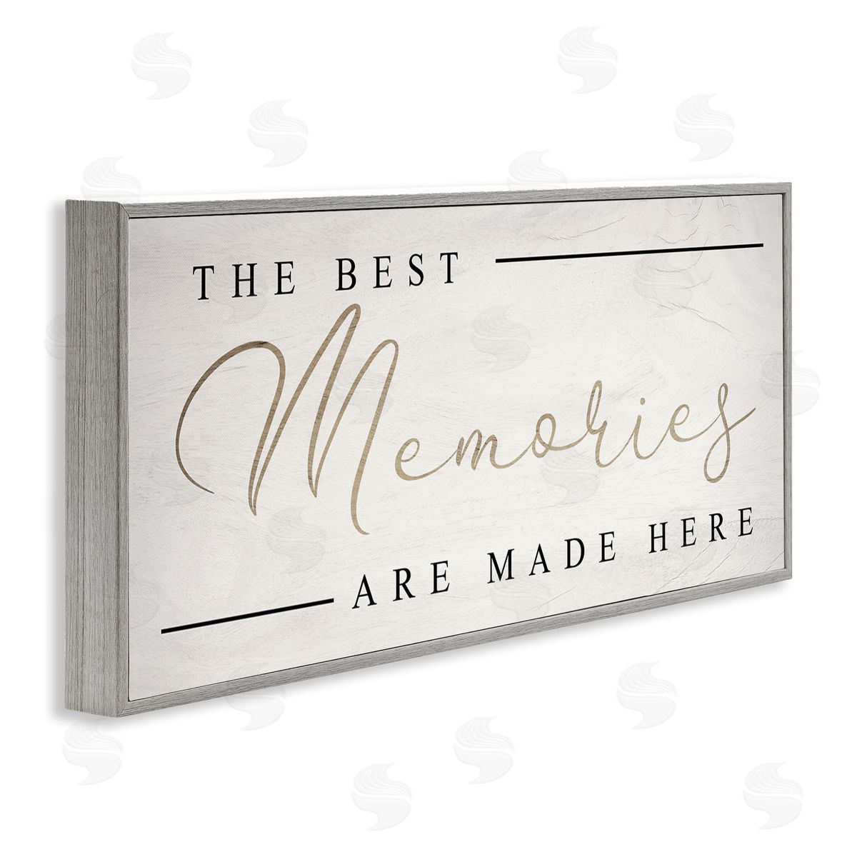Stupell Studio Memories Phrase Touching Shabby Chic Glam Sign