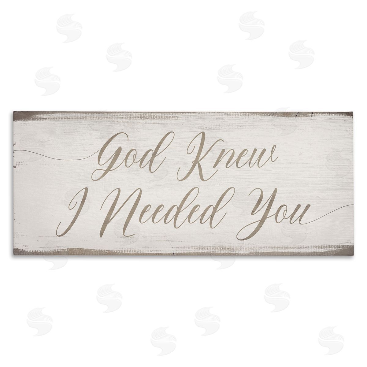 Stupell Studio God Knew I Needed You Romantic Religious Phrase