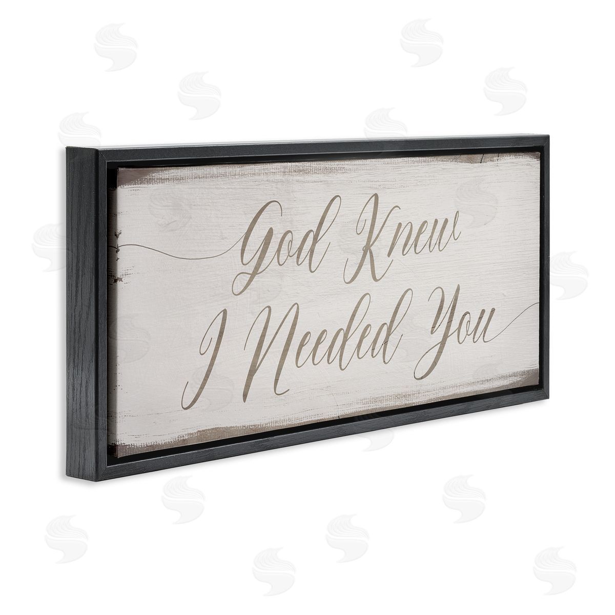 Stupell Studio God Knew I Needed You Romantic Religious Phrase