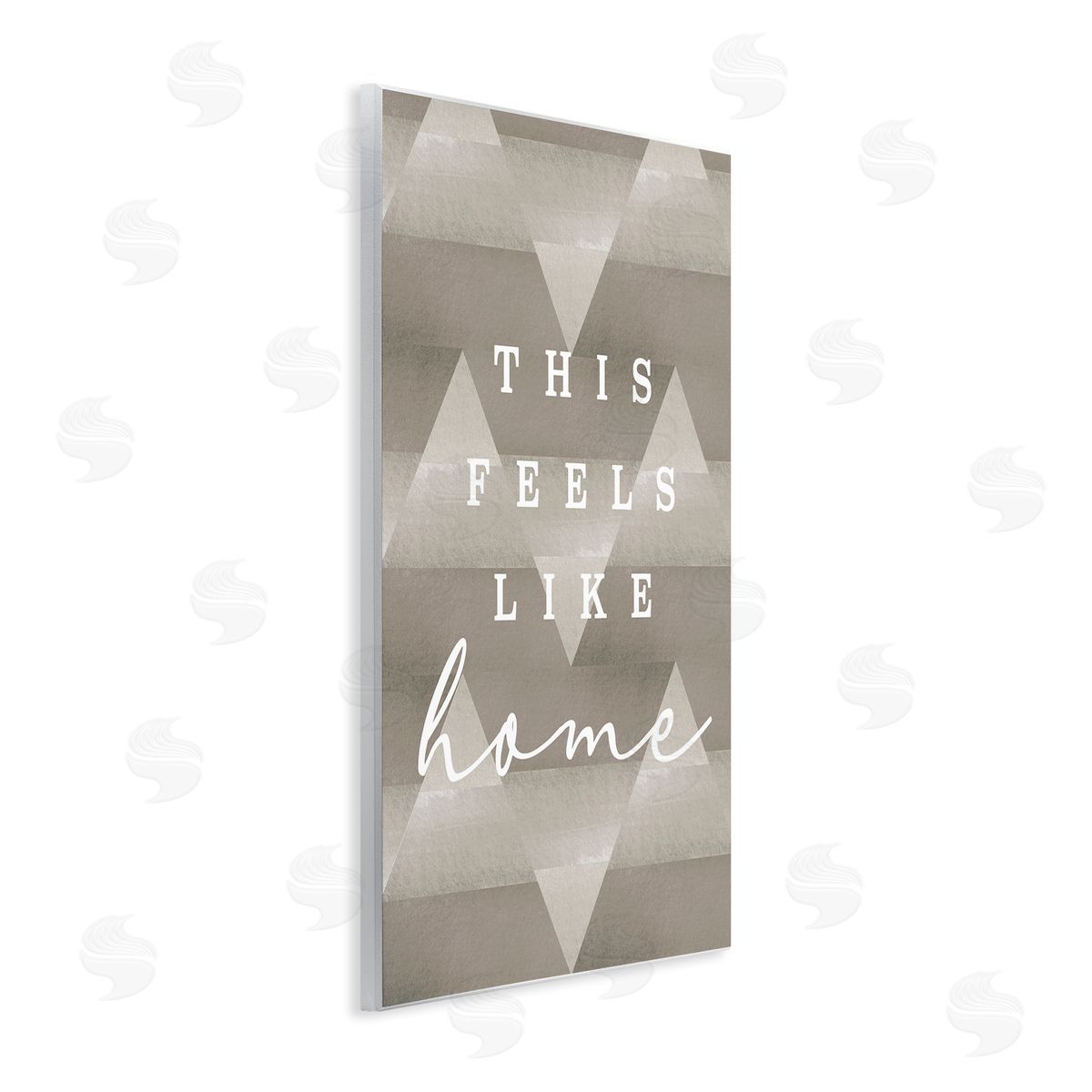 Stupell Studio This Feels Like Home Mountain Pattern Typography  Wall Plaque Art Print
