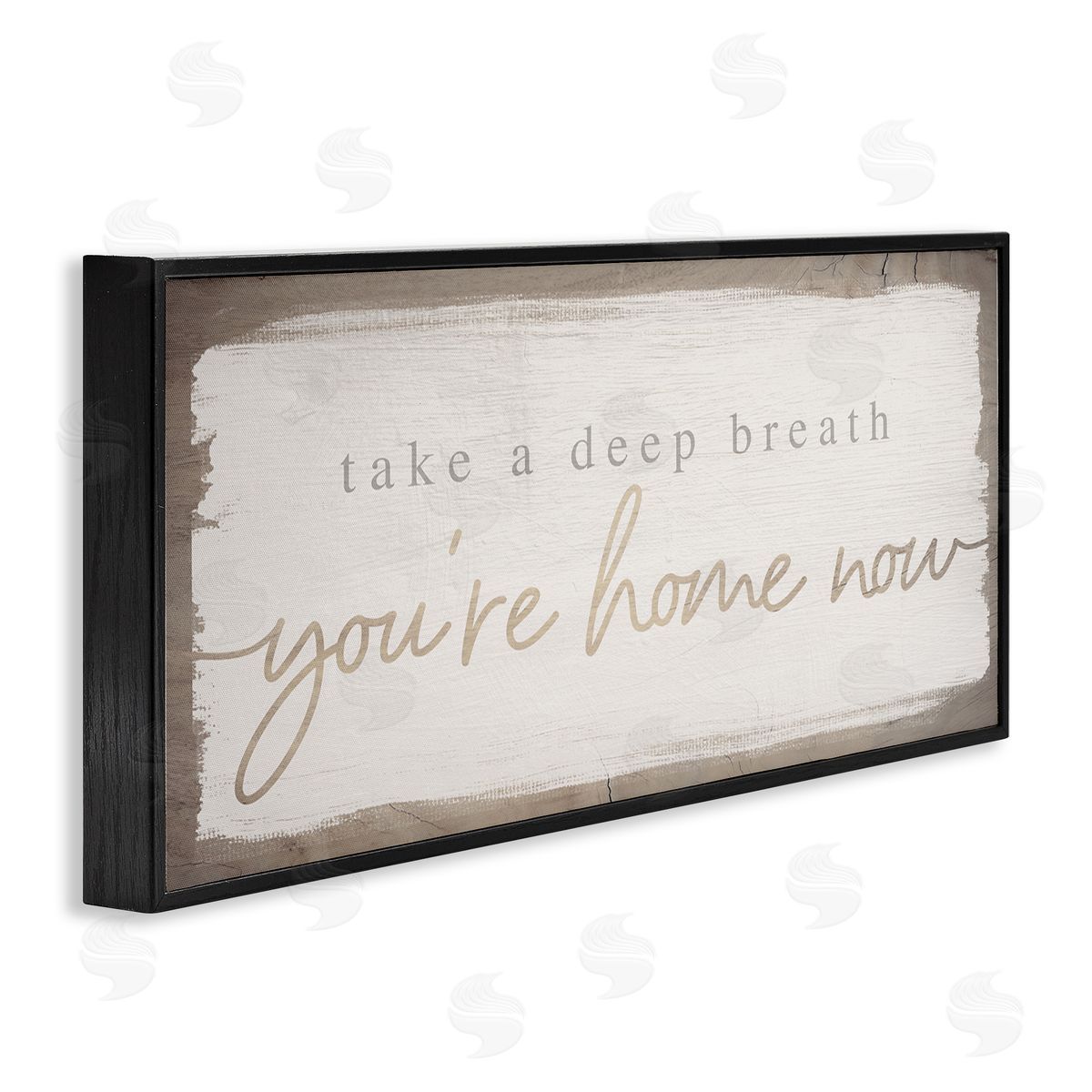 You're Home Now Weathered Chic Black Frame Print Wall Art, Home Decor by Stupell Studio