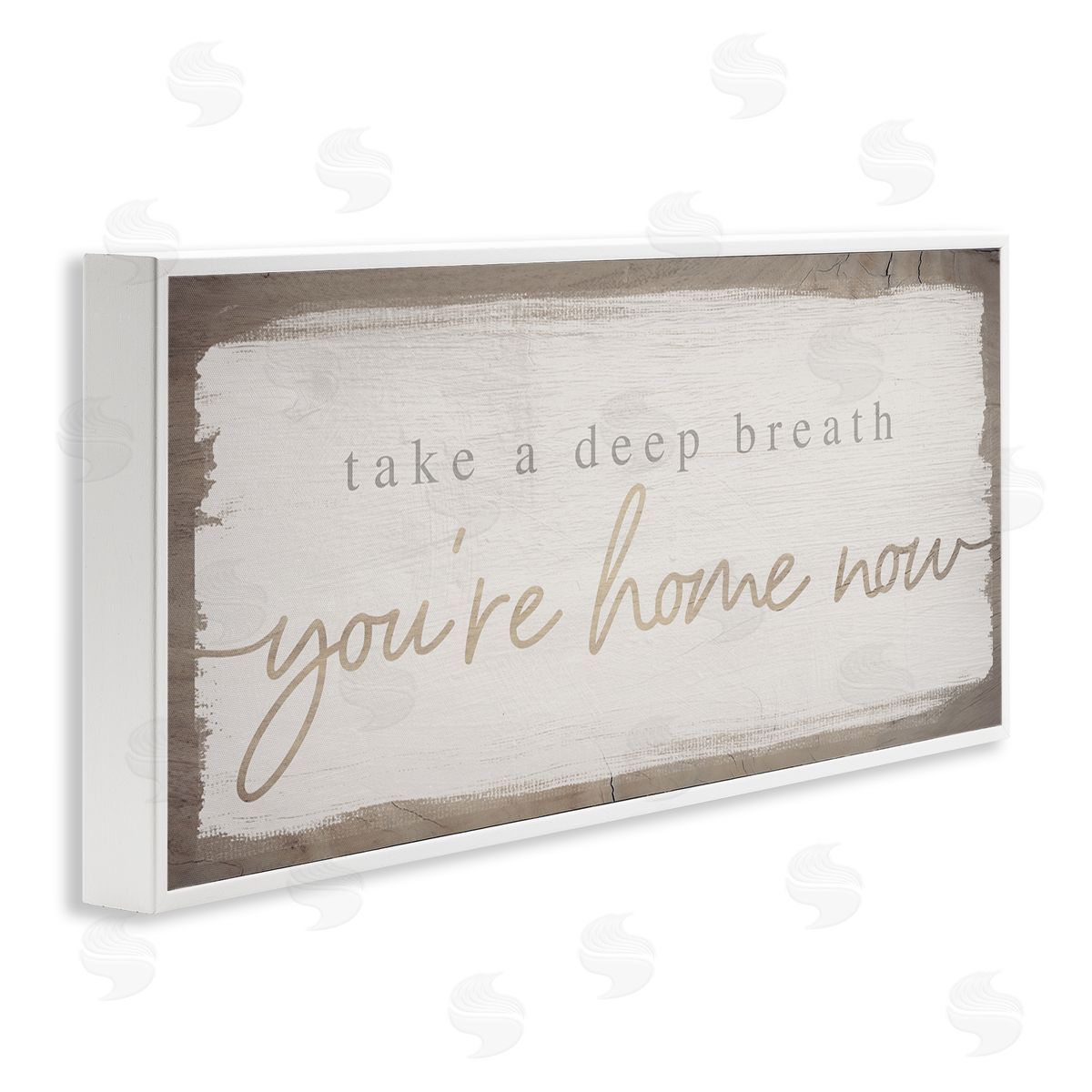 You're Home Now Weathered Chic White Frame Print Wall Art, Home Decor by Stupell Studio