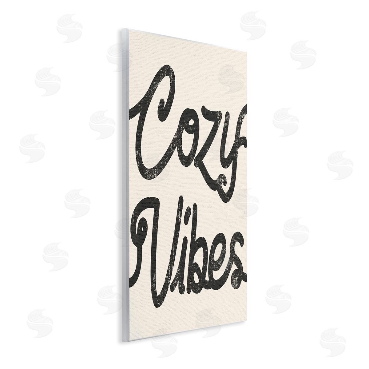 Stupell Studio Cozy Vibes Retro Vintage Typography Phrase Wall Plaque Art Print