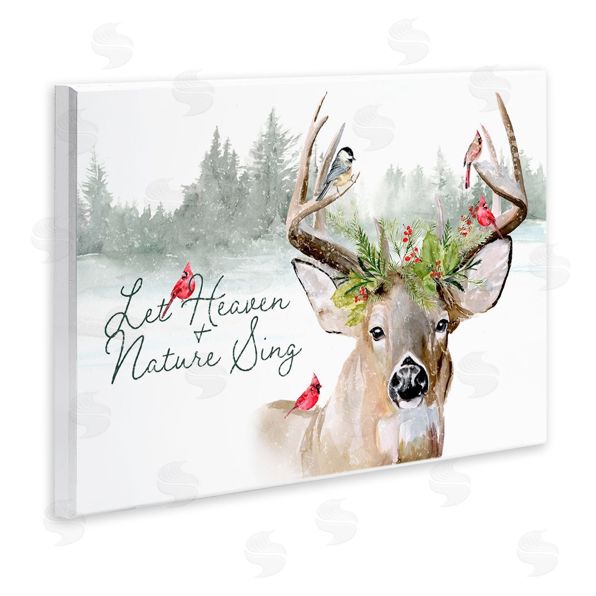 Motivational Winter Reindeer Wood Plaque Wall Art, Home Decor by Jennifer Paxton Parker