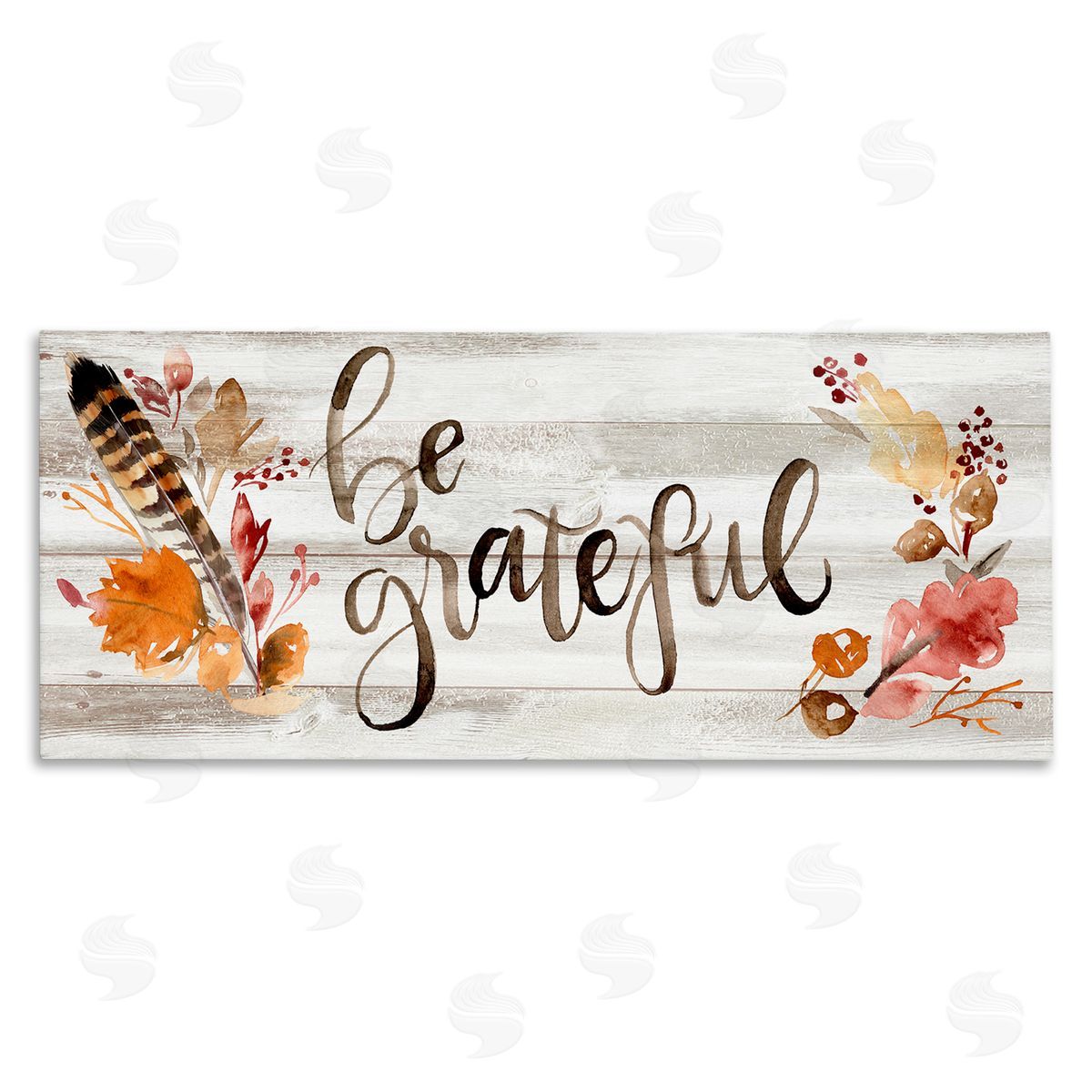 Jennifer Paxton Parker Be Grateful Boho Calligraphy Rustic Autumn Flowers