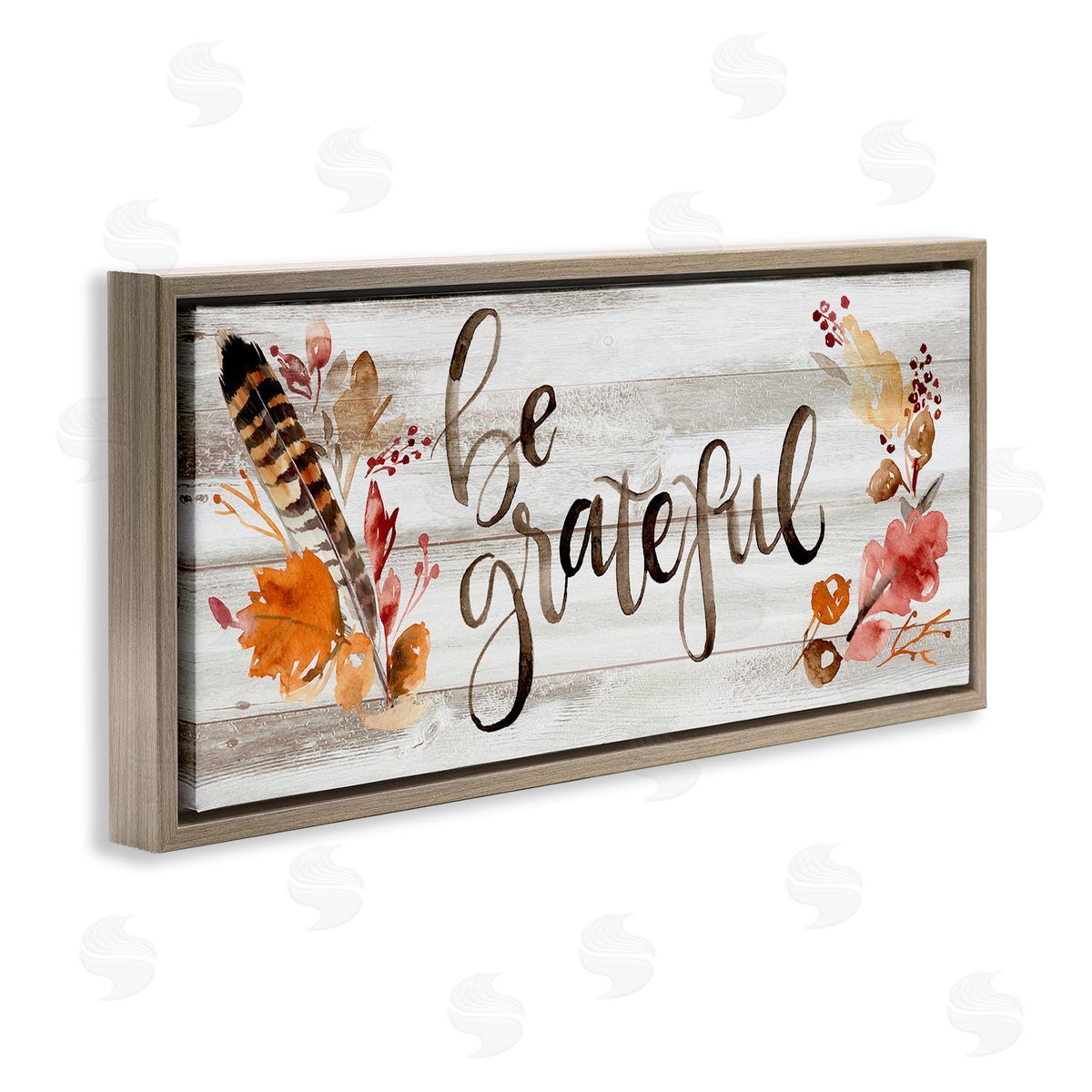 Jennifer Paxton Parker Be Grateful Boho Calligraphy Rustic Autumn Flowers