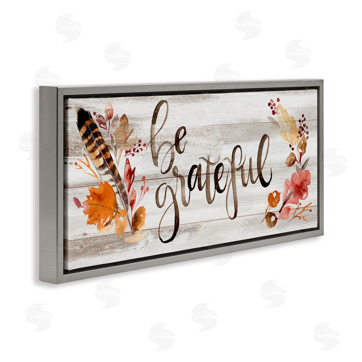 Jennifer Paxton Parker Be Grateful Boho Calligraphy Rustic Autumn Flowers