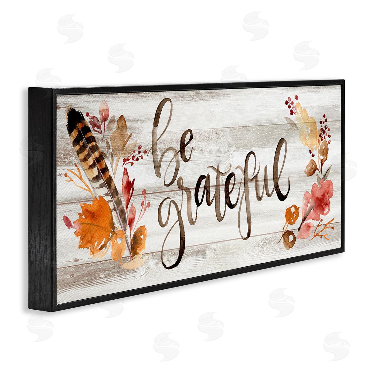 Jennifer Paxton Parker Be Grateful Boho Calligraphy Rustic Autumn Flowers