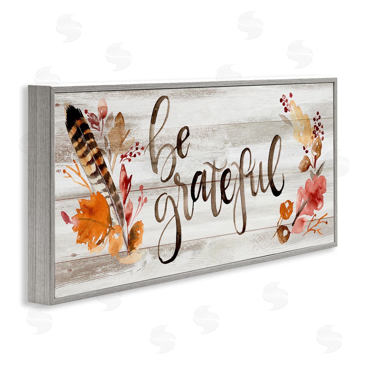 Jennifer Paxton Parker Be Grateful Boho Calligraphy Rustic Autumn Flowers