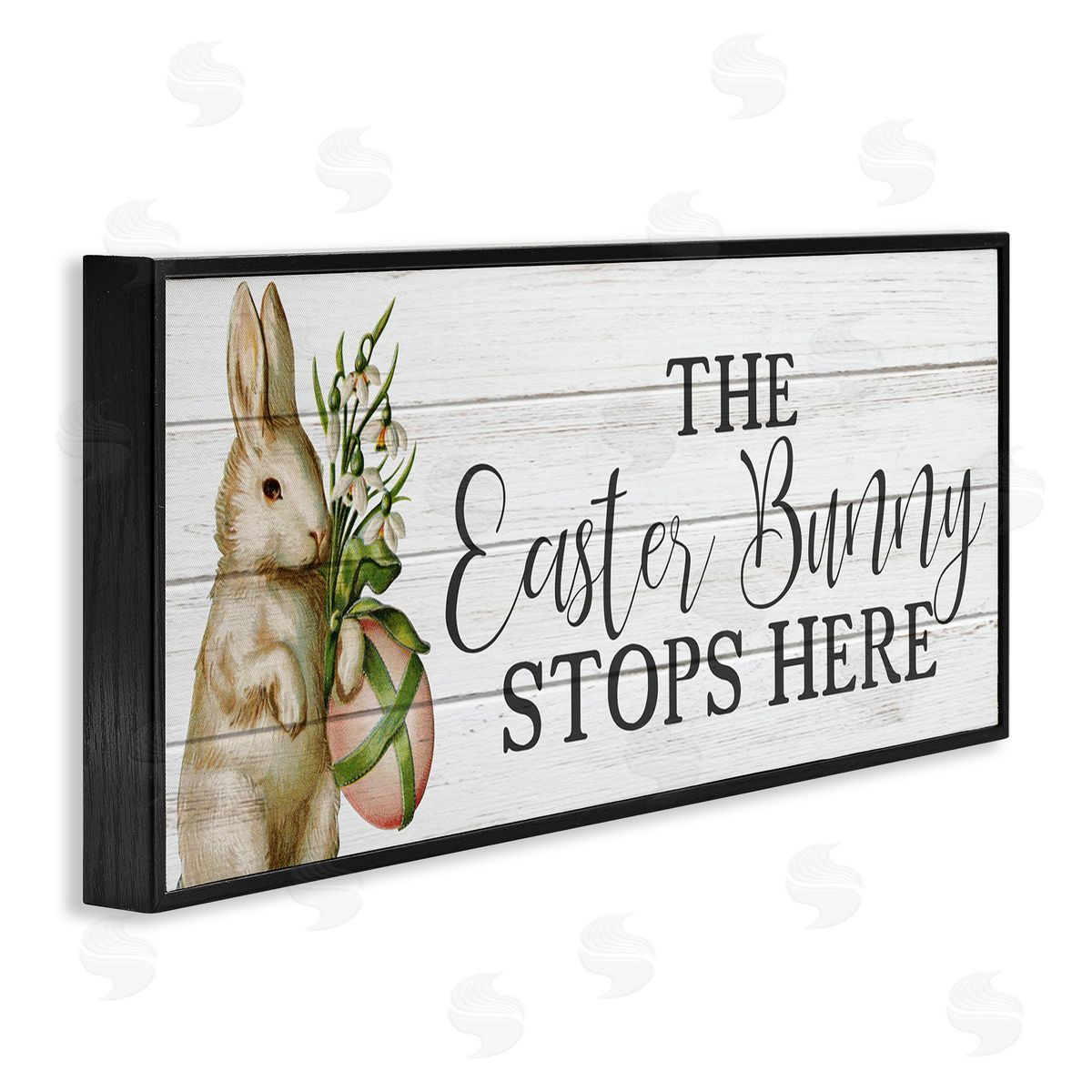 Anne Bailey Easter Bunny Stops Here Country Grain Pattern Phrase