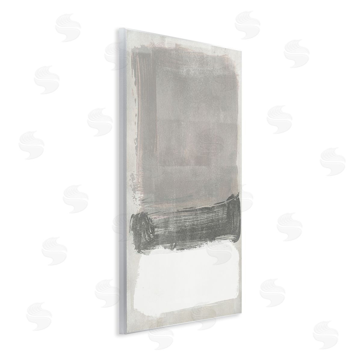 Jennifer Paxton Parker Blocked Neutral Tones Abstract Brushstrokes Shapes Wall Plaque Art Print