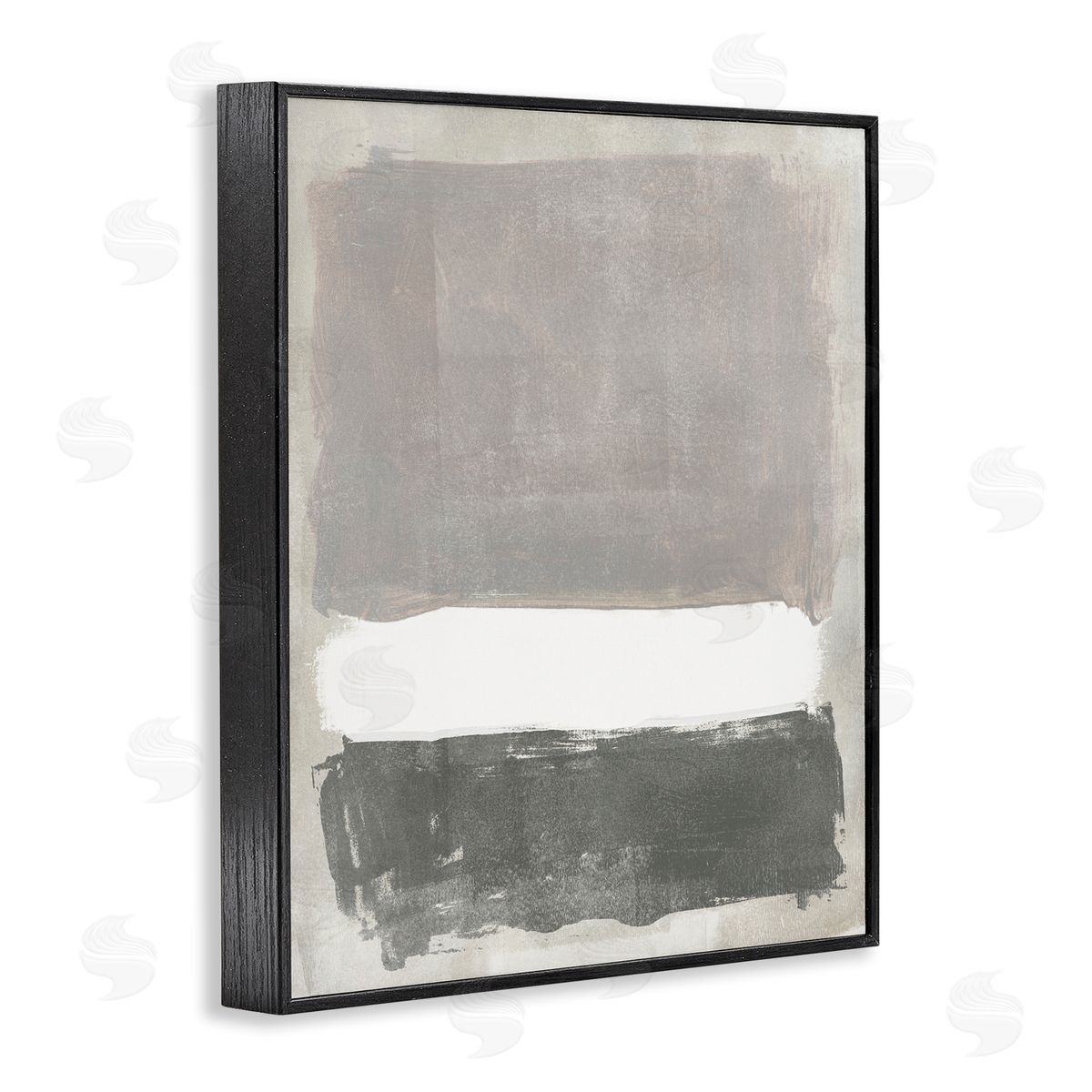 Jennifer Paxton Parker Abstract Neutral Tones Modern Blocked Shapes Black Framed Giclee Wall Art Print