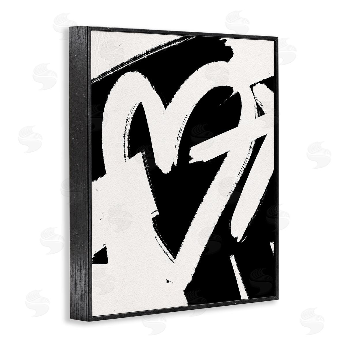 Leah Straatsma - NOT LICENSED YET Arrow Through Heart Black Contemporary Street Black Framed Giclee Wall Art Print