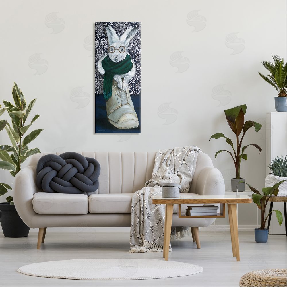 Kamdon Kreations Bundled White Rabbit Glasses Inside Winter Boot