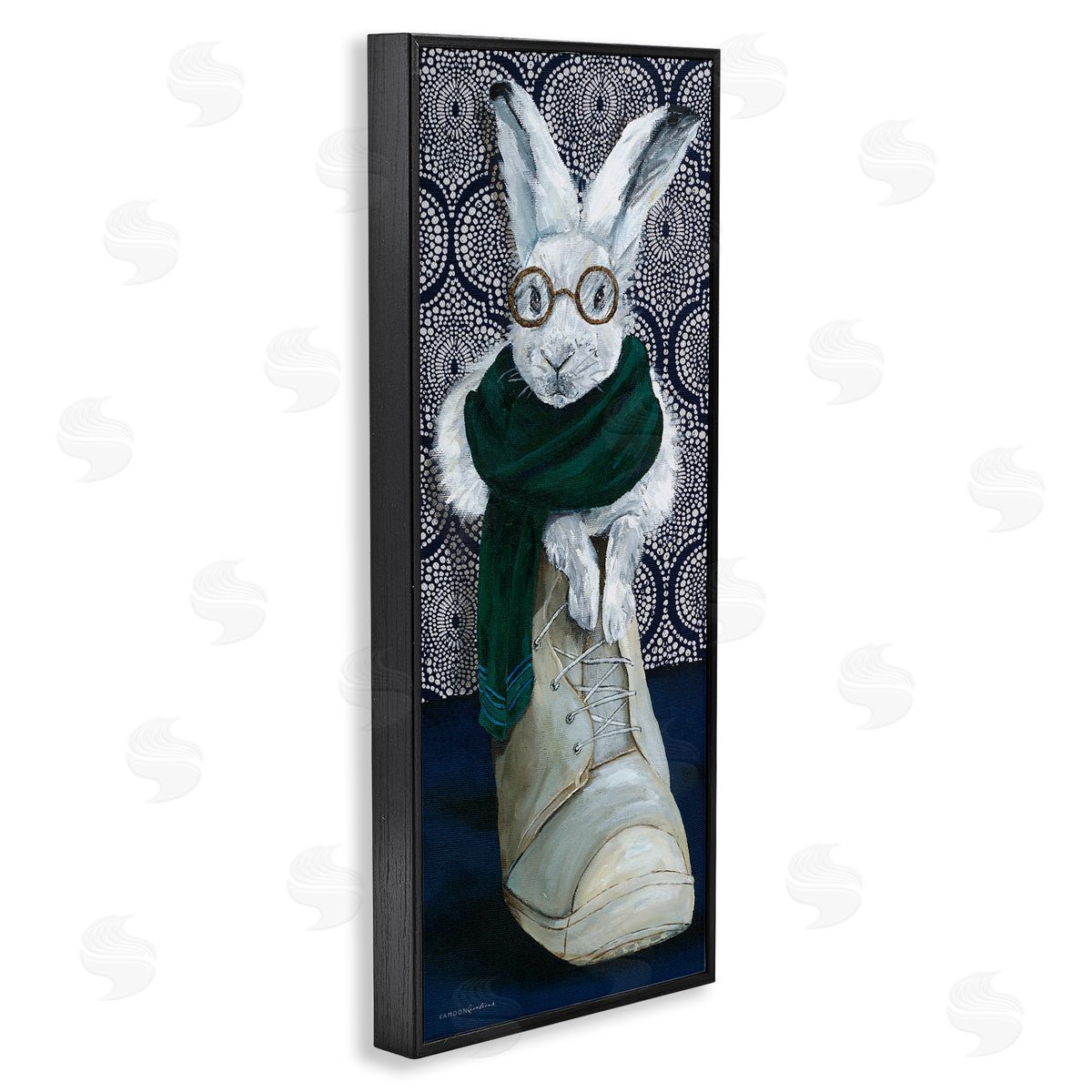 Kamdon Kreations Bundled White Rabbit Glasses Inside Winter Boot