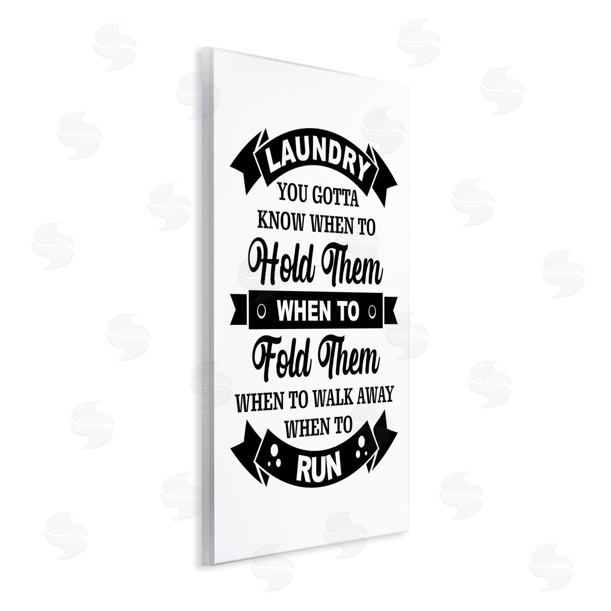 Lettered and Lined Laundry Room Vintage Text Phrase Banners  Wall Plaque Art Print
