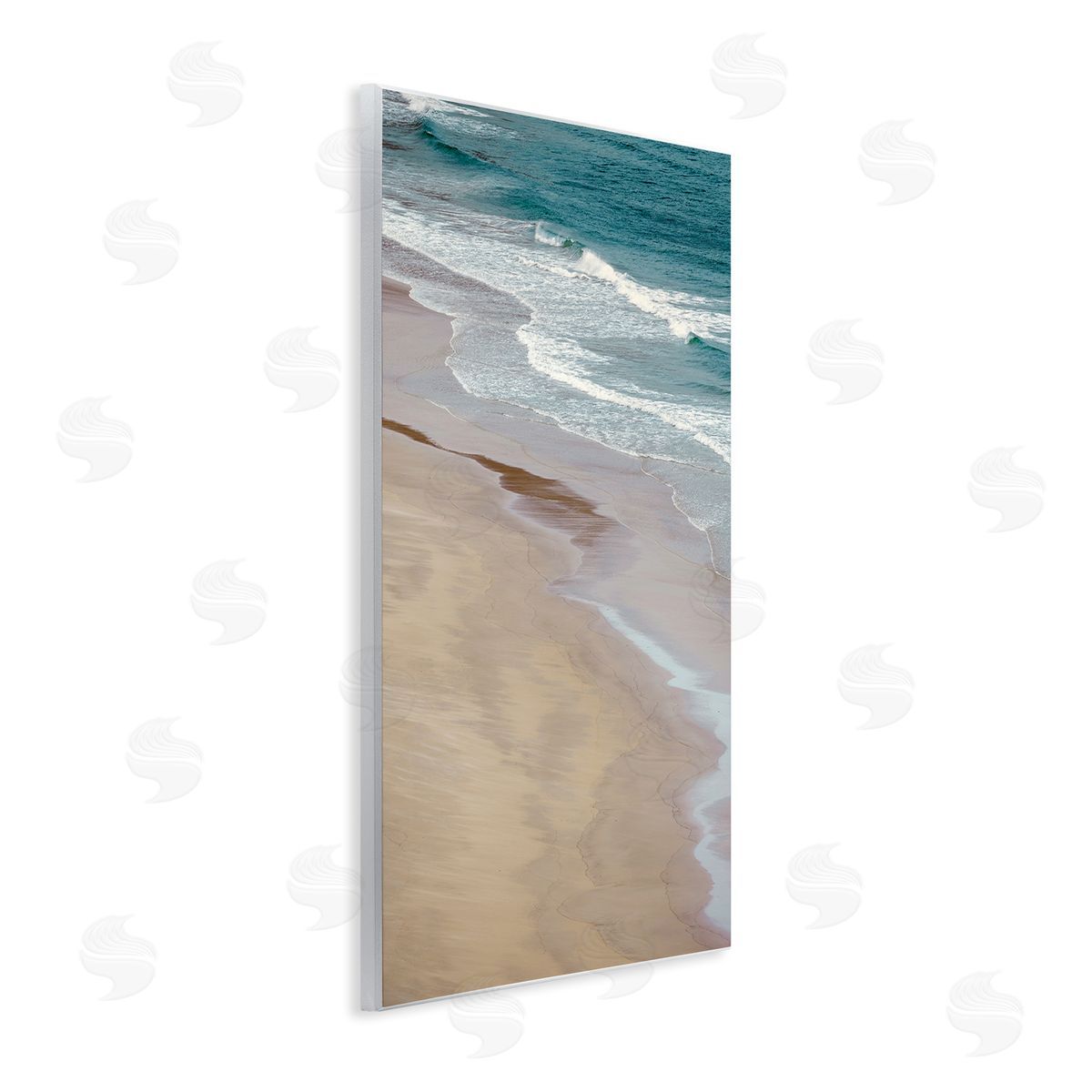 Danita Delimont Aerial View Ocean Water Foamy Coast Beach Wall Plaque Art Print