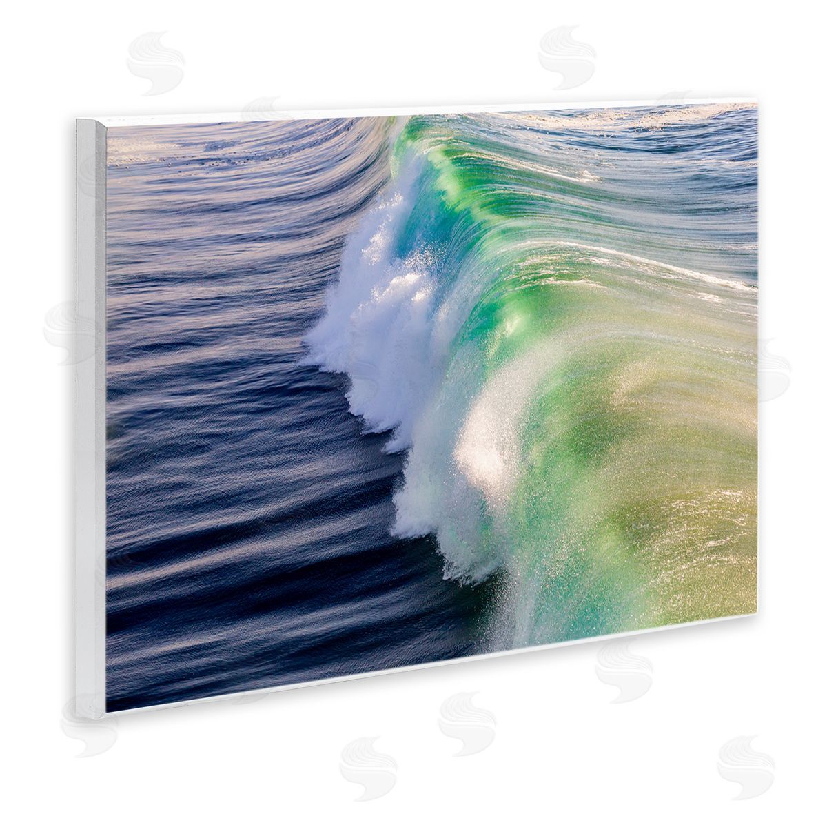 Jeff Poe Photography Rolling Sea Waves Deep Ocean Water Photography Wall Plaque Art Print