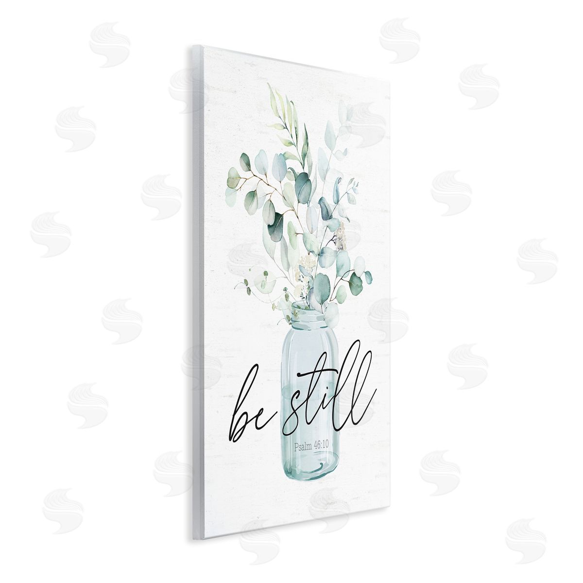 Lettered and Lined Be Still Spiritual Botanical Plants Farmhouse Bouquet  Wall Plaque Art Print