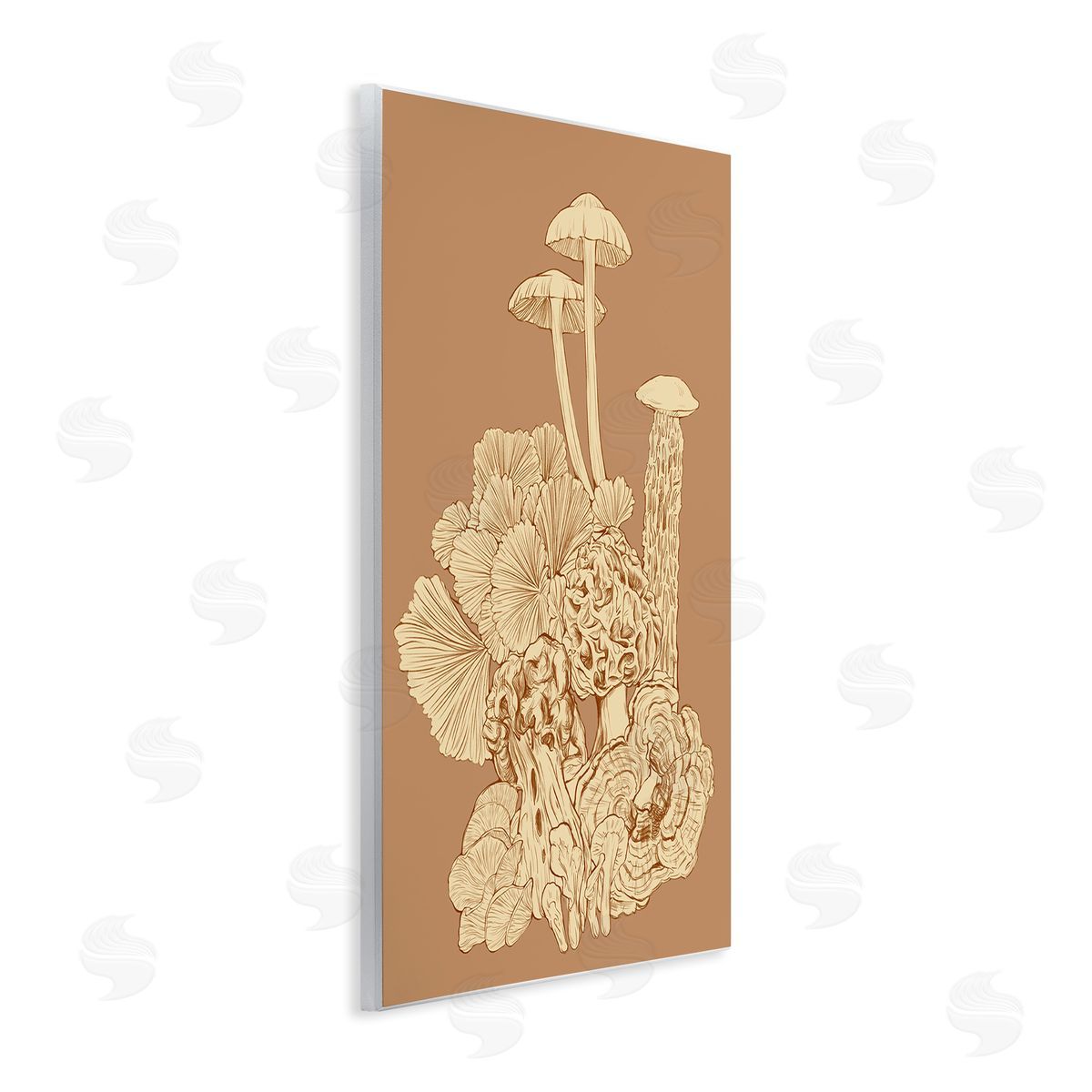 Ziwei Li Detailed Mushrooms Forest Flora Nature Plants Arrangement Wall Plaque Art Print