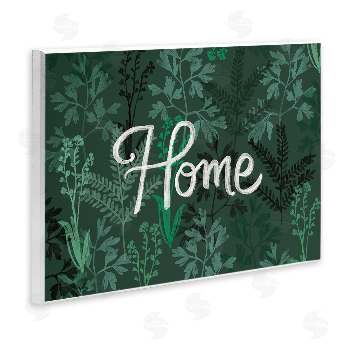 Ilaria Benedetti Green Botanicals Plants Home Calligraphy Cottage Wall Plaque Art Print