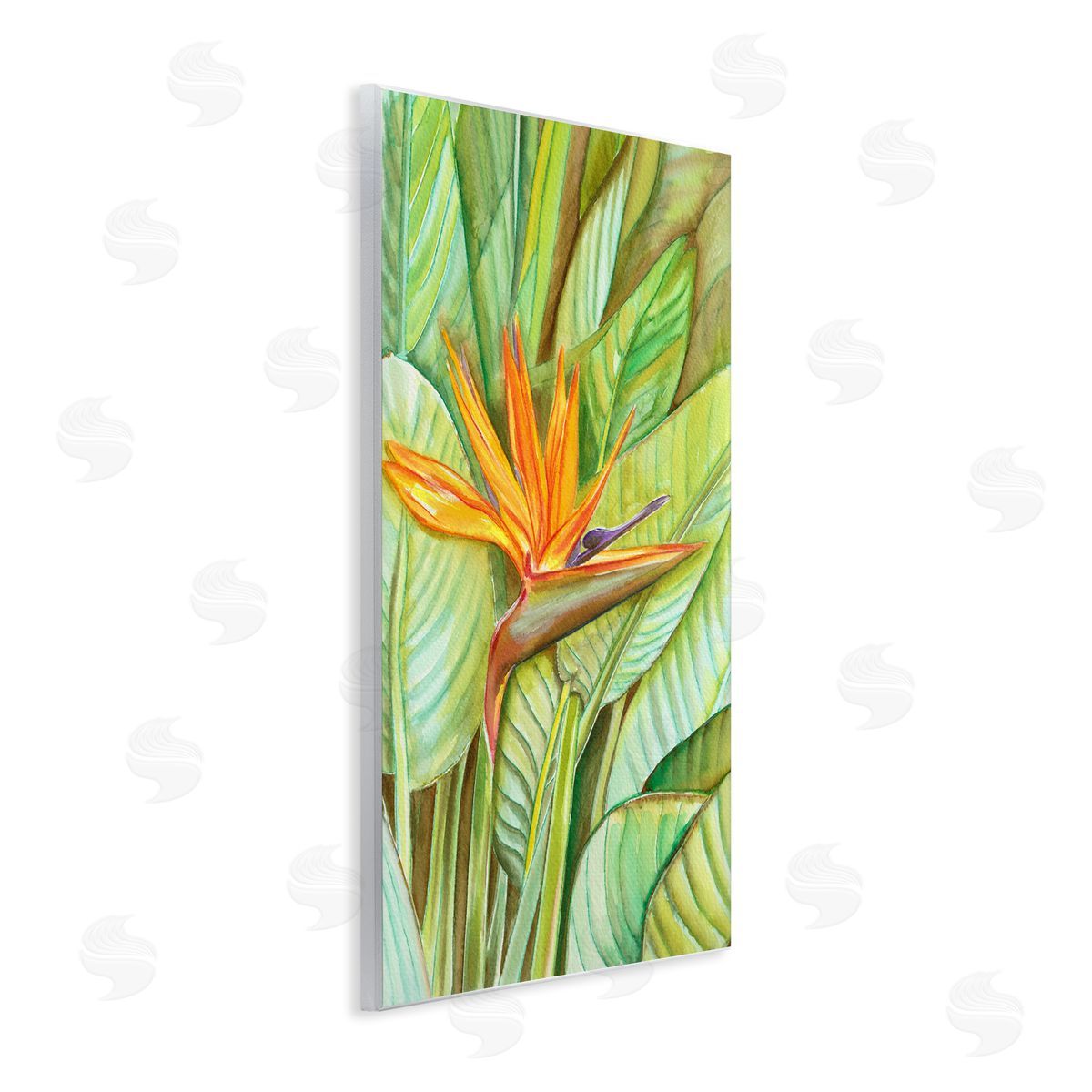 Elvira Errico Bird of Paradise Flower Leaf Petals Blooming  Wall Plaque Art Print