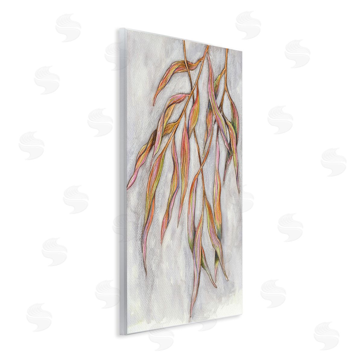 Elvira Errico Withering Leaves Botanicals Hanging Modern Watercolor Detail Wall Plaque Art Print