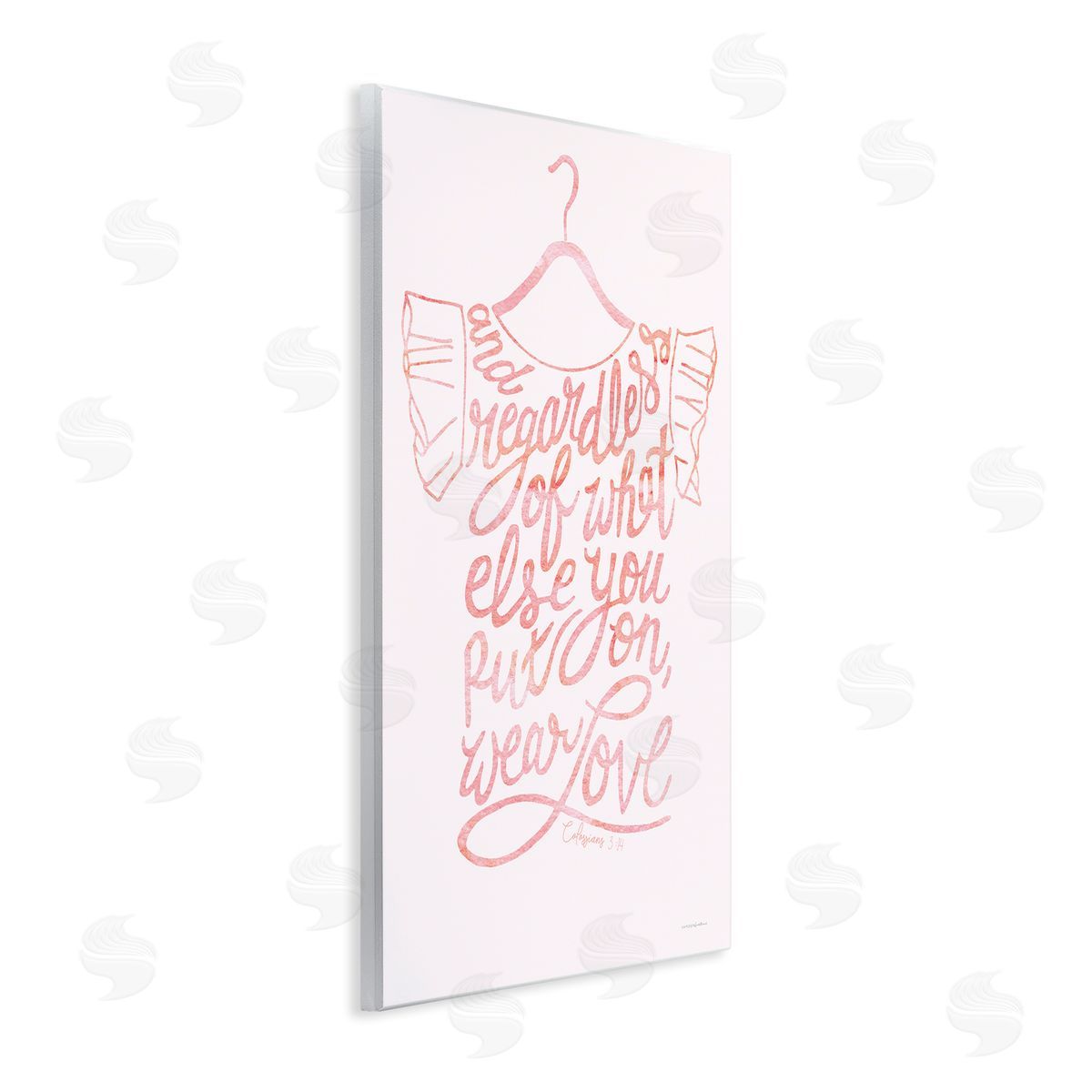 Kamdon Kreations Wear Love Fashion Calligraphy Religious Inspirational Quote  Wall Plaque Art Print