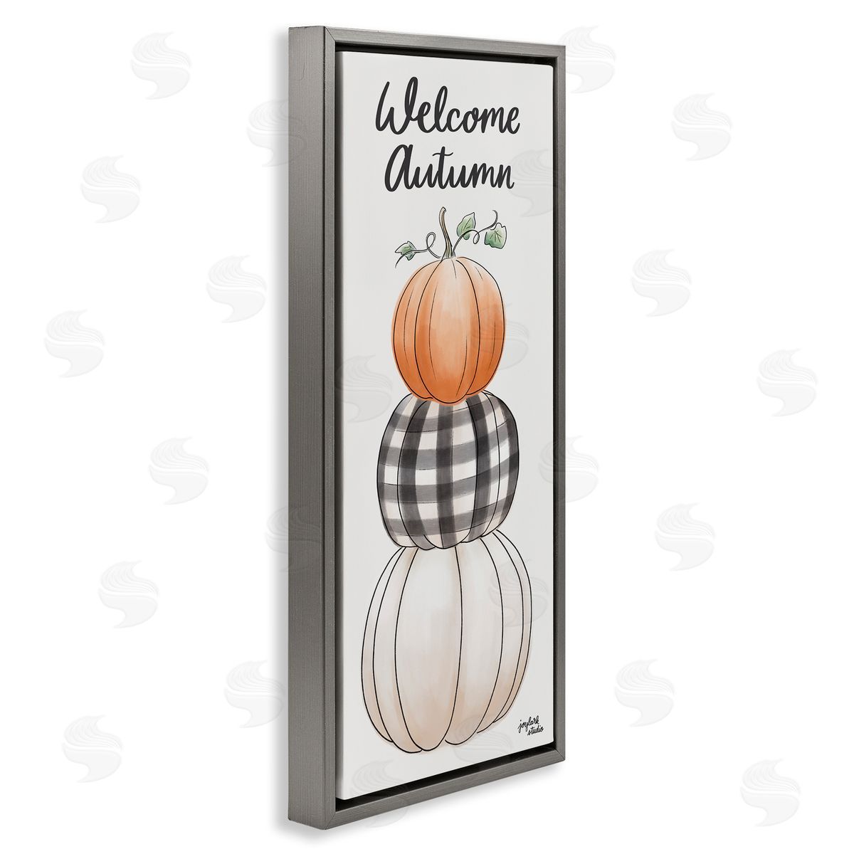Jess Baskin Welcome Autumn Seasonal Tartan Pumpkin Patterns