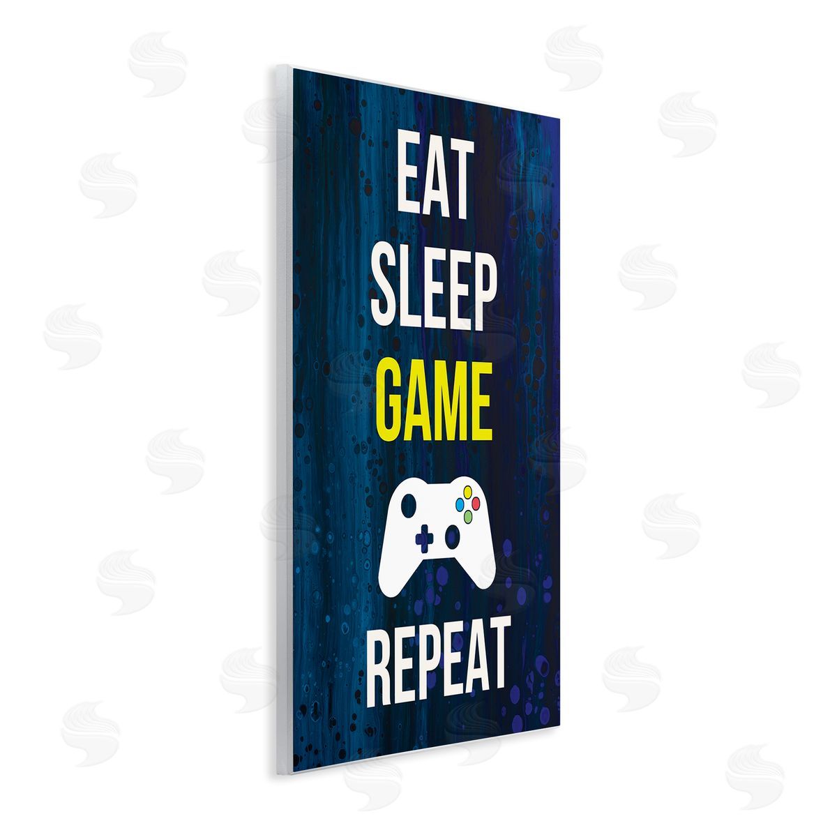 Annie Warren Eat Sleep Game Repeat Controller  Wall Plaque Art Print