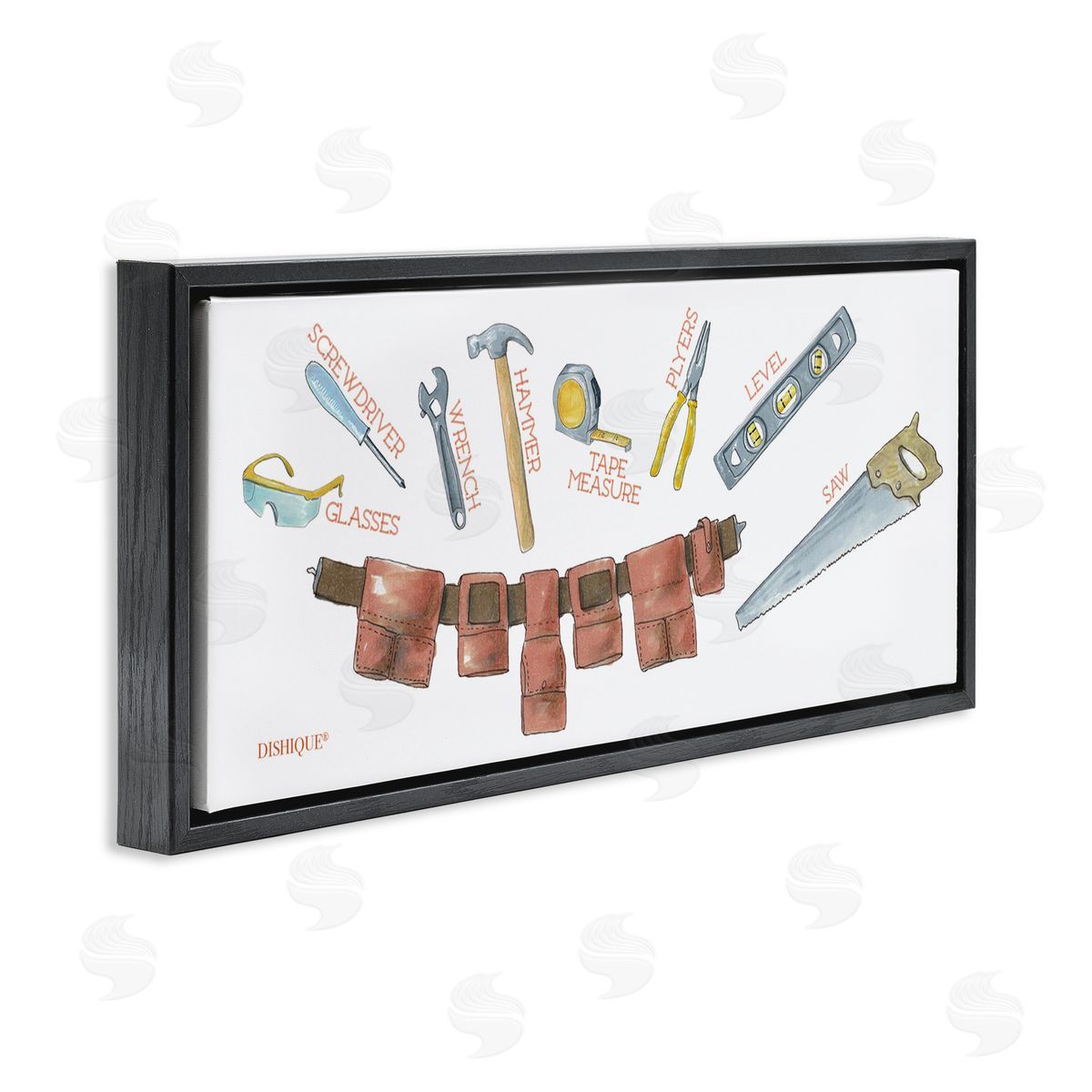 Dishique Various Construction Tools Educational Diagram Illustration