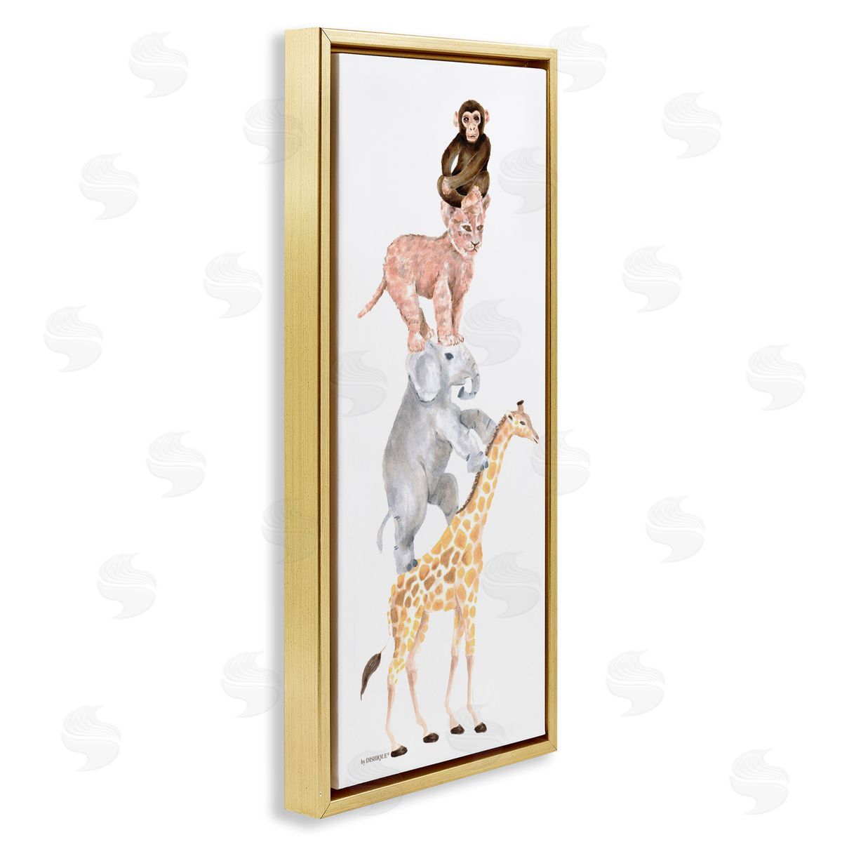 Dishique Cute Stacked Jungle Savanna Animals Wildlife Standing