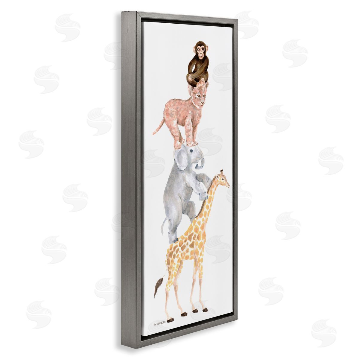 Dishique Cute Stacked Jungle Savanna Animals Wildlife Standing