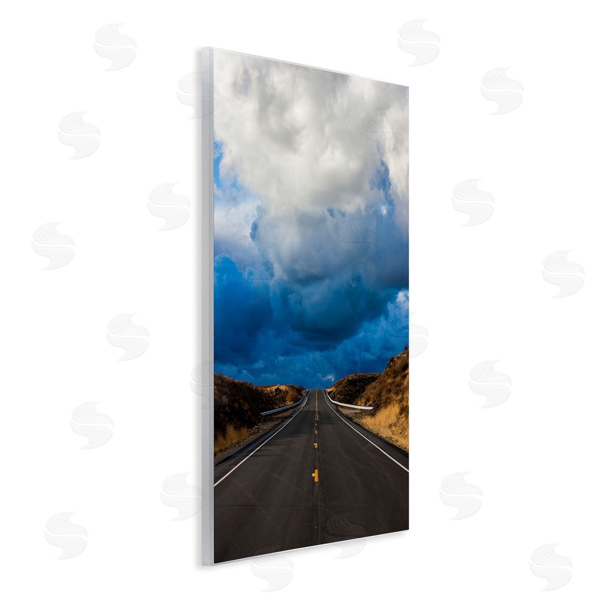 Steve Smith Highway Road Low Hanging Clouds Rural Countryside  Wall Plaque Art Print